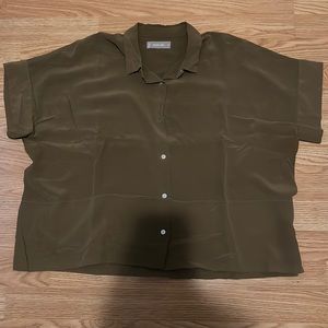 The Clean Silk Short-Sleeve Square Shirt